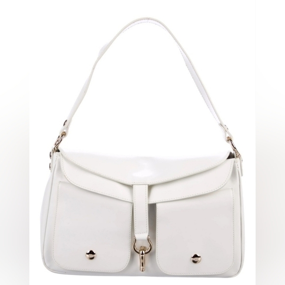 Kate Spade New York RARE "Sutton" Large Perrin White Leather Handbag - Picture 1 of 10
